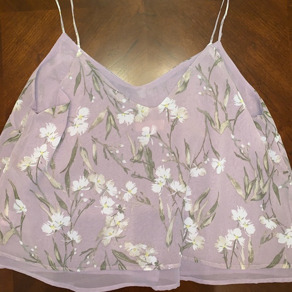 Cute Purple Flowery Top - Picture 3 of 3